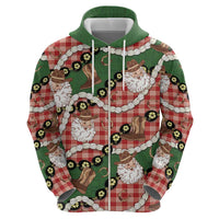 Cowboy Hawaii Mele Kalikimaka Hoodie Paniolo Kukui Nut Pikake Lei Red Version - Polynesian Pride