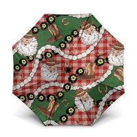 Cowboy Hawaii Mele Kalikimaka Umbrella Paniolo Kukui Nut Pikake Lei Red Version - Polynesian Pride