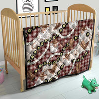 Cowboy Hawaii Mele Kalikimaka Quilt Paniolo Kukui Nut Pikake Lei Burgundy Version - Polynesian Pride