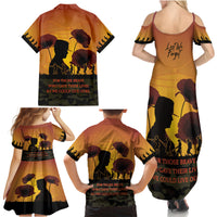 Tokelau ANZAC Day Family Matching Summer Maxi Dress and Hawaiian Shirt Camouflage With Poppies Lest We Forget LT14 - Polynesian Pride