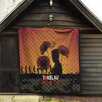 Tokelau ANZAC Day Quilt Camouflage With Poppies Lest We Forget LT14 - Polynesian Pride
