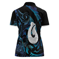 Hei Matau New Zealand Matariki Women Polo Shirt NZ Fish Hook Maori Art
