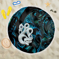 Manaia New Zealand Matariki Beach Blanket NZ Paua Shell Maori Art