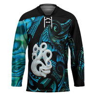 Manaia New Zealand Matariki Hockey Jersey NZ Paua Shell Maori Art