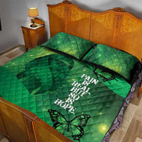 World Mental Health Awareness Month Quilt Bed Set Warriors Brave Strong Galaxy Vibes