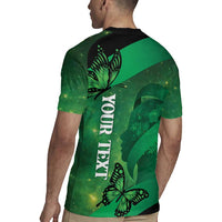 Personalised World Mental Health Awareness Month Rugby Jersey Warriors Brave Strong Galaxy Vibes