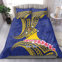 Personalised Tokelau Tokehega Day Bedding Set Tokelauan Tatau Flag Color - Polynesian Pride