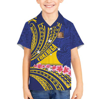 Personalised Tokelau Tokehega Day Family Matching Puletasi and Hawaiian Shirt Tokelauan Tatau Flag Color - Polynesian Pride