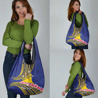 Personalised Tokelau Tokehega Day Grocery Bag Tokelauan Tatau Flag Color - Polynesian Pride