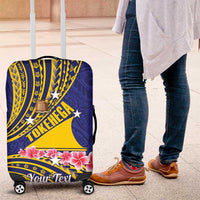 Personalised Tokelau Tokehega Day Luggage Cover Tokelauan Tatau Flag Color - Polynesian Pride