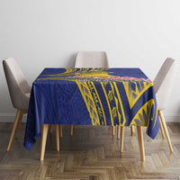 Personalised Tokelau Tokehega Day Tablecloth Tokelauan Tatau Flag Color - Polynesian Pride