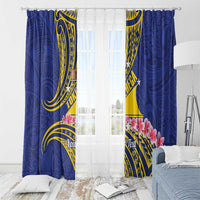 Personalised Tokelau Tokehega Day Window Curtain Tokelauan Tatau Flag Color - Polynesian Pride