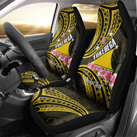 Personalised Tokelau Tokehega Day Car Seat Cover Tokelauan Tatau Black Color - Polynesian Pride