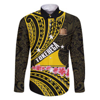 Personalised Tokelau Tokehega Day Family Matching Mermaid Dress and Hawaiian Shirt Tokelauan Tatau Black Color - Polynesian Pride