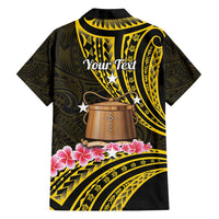 Personalised Tokelau Tokehega Day Family Matching Off Shoulder Short Dress and Hawaiian Shirt Tokelauan Tatau Black Color - Polynesian Pride