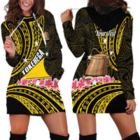 Personalised Tokelau Tokehega Day Hoodie Dress Tokelauan Tatau Black Color - Polynesian Pride