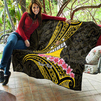 Personalised Tokelau Tokehega Day Quilt Tokelauan Tatau Black Color - Polynesian Pride