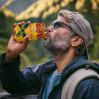 Personalised Tufi Tapa and Tattoo Festival 4 in 1 Can Cooler Tumbler PNG Oro Butterfly Tapa Pattern - Polynesian Pride