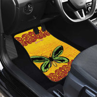 Personalised Tufi Tapa and Tattoo Festival Car Mats PNG Oro Butterfly Tapa Pattern - Polynesian Pride