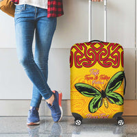 Personalised Tufi Tapa and Tattoo Festival Luggage Cover PNG Oro Butterfly Tapa Pattern - Polynesian Pride
