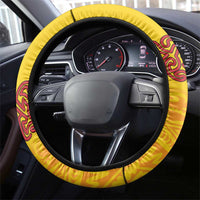 Tufi Tapa and Tattoo Festival Steering Wheel Cover PNG Oro Butterfly Tapa Pattern - Polynesian Pride