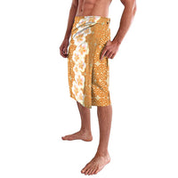 Personalised Tufi Tapa and Tattoo Festival Lavalava Oro Tapa Cloth With Plumeria - Polynesian Pride