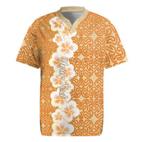Personalised Tufi Tapa and Tattoo Festival Rugby Jersey Oro Tapa Cloth With Plumeria - Polynesian Pride