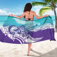 Personalised New Zealand Suicide Prevention Month Sarong You Matter NZ Fern With Maori Koru Lizard