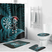 New Zealand Darts Christmas Bathroom Set Maori Fern Merry Dartsmas - Polynesian Pride