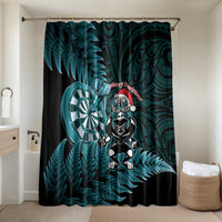New Zealand Darts Christmas Bathroom Set Maori Fern Merry Dartsmas - Polynesian Pride