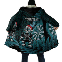 Personalised New Zealand Darts Christmas Cloak Maori Fern Merry Dartsmas - Polynesian Pride