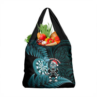 New Zealand Darts Christmas Grocery Bag Maori Fern Merry Dartsmas - Polynesian Pride