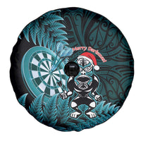 New Zealand Darts Christmas Spare Tire Cover Maori Fern Merry Dartsmas - Polynesian Pride