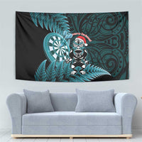 New Zealand Darts Christmas Tapestry Maori Fern Merry Dartsmas - Polynesian Pride