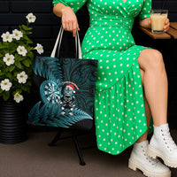 New Zealand Darts Christmas Tote Bag Maori Fern Merry Dartsmas - Polynesian Pride