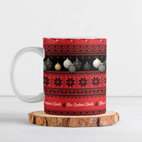 New Zealand Darts Christmas Ceramic Mug Merry Xmas Aotearoa Maori Red - Polynesian Pride