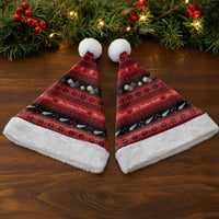 New Zealand Darts Christmas Santa Hat Merry Xmas Aotearoa Maori Red - Polynesian Pride