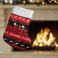 New Zealand Darts Christmas Stocking Merry Xmas Aotearoa Maori Red - Polynesian Pride