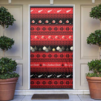 New Zealand Darts Christmas Door Cover Merry Xmas Aotearoa Maori Red - Polynesian Pride