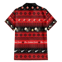 New Zealand Darts Christmas Family Matching Mermaid Dress and Hawaiian Shirt Merry Xmas Aotearoa Maori Red - Polynesian Pride