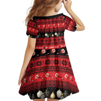 New Zealand Darts Christmas Family Matching Off Shoulder Maxi Dress and Hawaiian Shirt Merry Xmas Aotearoa Maori Red LT14 - Polynesian Pride