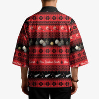 New Zealand Darts Christmas Kimono Merry Xmas Aotearoa Maori Red - Polynesian Pride