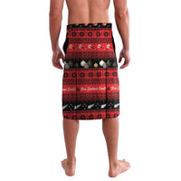 New Zealand Darts Christmas Lavalava Merry Xmas Aotearoa Maori Red - Polynesian Pride