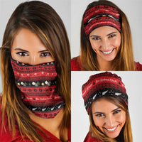 New Zealand Darts Christmas Neck Gaiter Merry Xmas Aotearoa Maori Red - Polynesian Pride