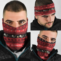 New Zealand Darts Christmas Neck Gaiter Merry Xmas Aotearoa Maori Red - Polynesian Pride