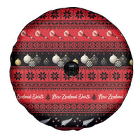 New Zealand Darts Christmas Spare Tire Cover Merry Xmas Aotearoa Maori Red - Polynesian Pride