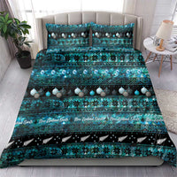 New Zealand Darts Christmas Bedding Set Merry Xmas Aotearoa Maori Paua Shell - Polynesian Pride
