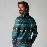 New Zealand Darts Christmas Long Sleeve Polo Shirt Merry Xmas Aotearoa Maori Paua Shell - Polynesian Pride