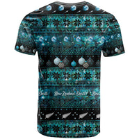New Zealand Darts Christmas T Shirt Merry Xmas Aotearoa Maori Paua Shell - Polynesian Pride