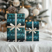 New Zealand Darts Christmas Wrapping Paper Merry Xmas Aotearoa Maori Paua Shell - Polynesian Pride